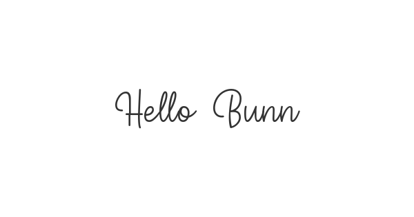Hello Bunny font thumb